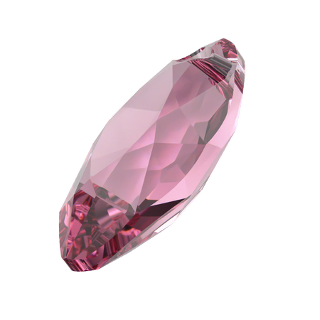 Dreamtime Crystal DC 6437 Marquise Cut Pendant Rose 16 mm