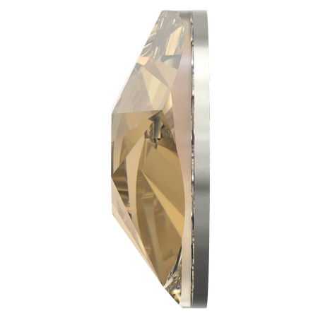 Swarovski 2100 XIRIUS Star Rose Flat Back Crystal Golden Shadow SS20