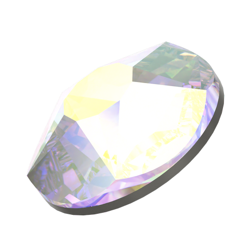 Swarovski 2100 XIRIUS Star Rose Flat Back Crystal AB SS30