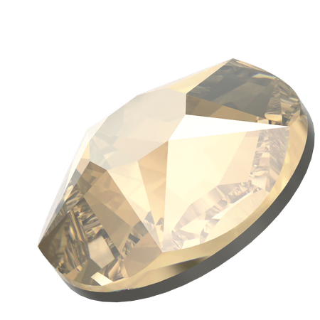 Swarovski 2100 XIRIUS Star Rose Flat Back Crystal Golden Shadow SS30