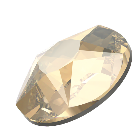 Swarovski 2100 XIRIUS Star Rose Flat Back Crystal Golden Shadow SS40