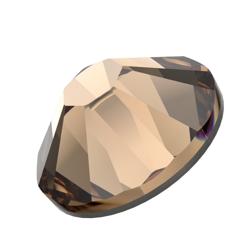 Dreamtime Crystal DC 2058 Flat Back Rhinestone Reinvented Light Smoked Topaz SS5