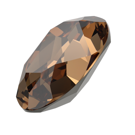 Dreamtime Crystal DC 4120 Oval Fancy Stone Reinvented Light Smoked Topaz 14x10mm