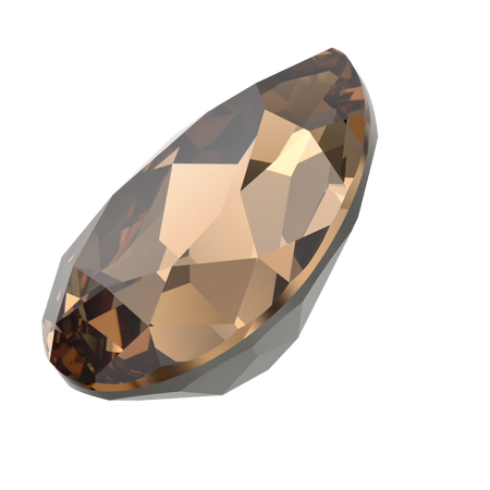 Dreamtime Crystal DC 4320 Pear Shaped Fancy Stone Reinvented Light Smoked Topaz 8x6mm