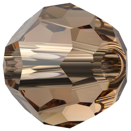 Dreamtime Crystal DC 5000 Round Bead Reinvented Light Smoked Topaz 6mm