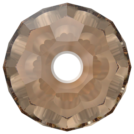 Dreamtime Crystal DC 5000 Round Bead Reinvented Light Smoked Topaz 6mm