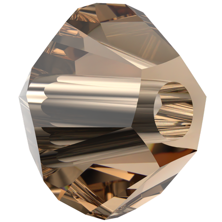 Dreamtime Crystal DC 5328 Bicone Bead Reinvented Light Smoked Topaz 3mm