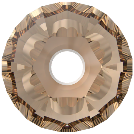 Dreamtime Crystal DC 5328 Bicone Bead Reinvented Light Smoked Topaz 3mm