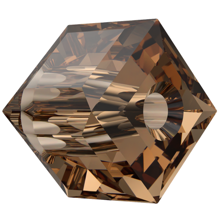 Dreamtime Crystal DC 5601 Cube Beads 4mm Reinvented Light Smoked Topaz
