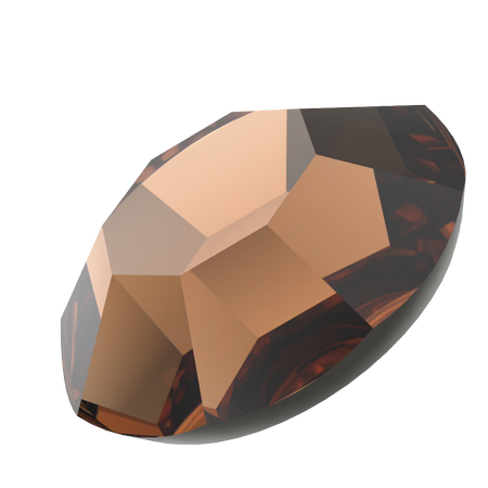 Dreamtime Crystal DC 2000 Flat Back Rhinestone Flat Back Reinvented Smoked Topaz SS3