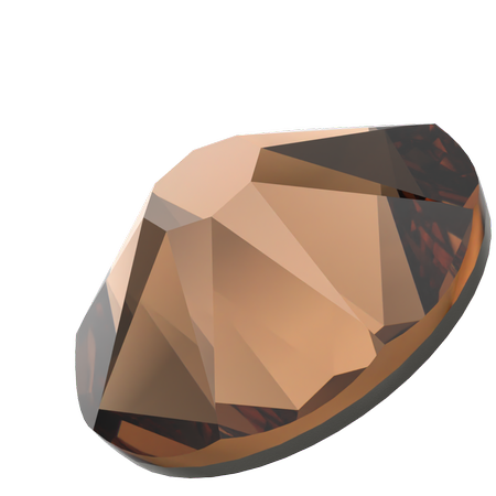 Dreamtime Crystal DC 2088 Flat Back Rhinestone Reinvented Smoked Topaz SS16