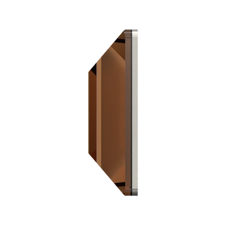 Dreamtime Crystal DC 2400 Square Flat Back Reinvented Smoked Topaz 3mm