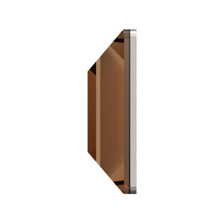 Dreamtime Crystal DC 2400 Square Flat Back Reinvented Smoked Topaz 4mm