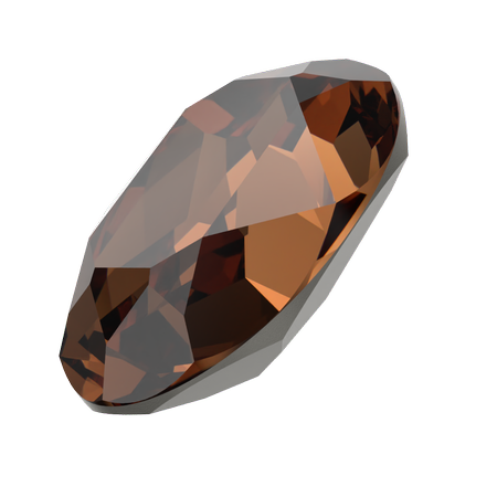 Dreamtime Crystal DC 4120 Oval Fancy Stone Reinvented Smoked Topaz 6x4mm