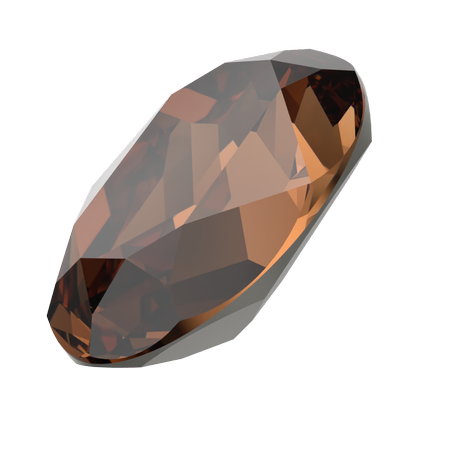 Dreamtime Crystal DC 4120 Oval Fancy Stone Reinvented Smoked Topaz 14x10mm