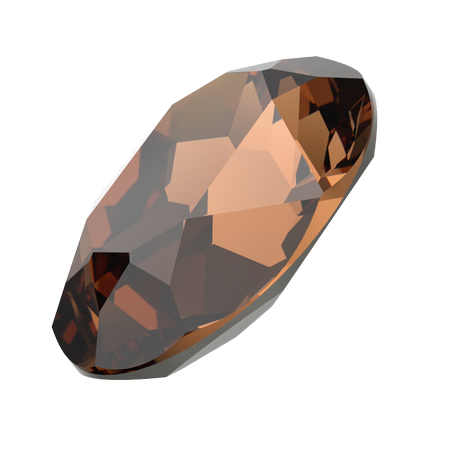 Dreamtime Crystal DC 4120 Oval Fancy Stone Reinvented Smoked Topaz 18x13mm