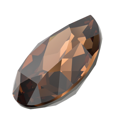 Dreamtime Crystal DC 4320 Pear Shaped Fancy Stone Reinvented Smoked Topaz 8x6mm