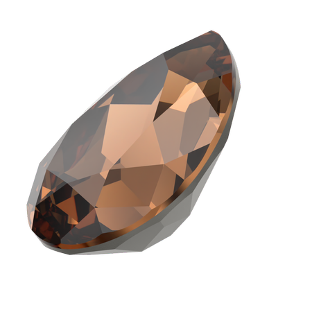 Dreamtime Crystal DC 4320 Pear Shaped Fancy Stone Reinvented Smoked Topaz 14x10mm