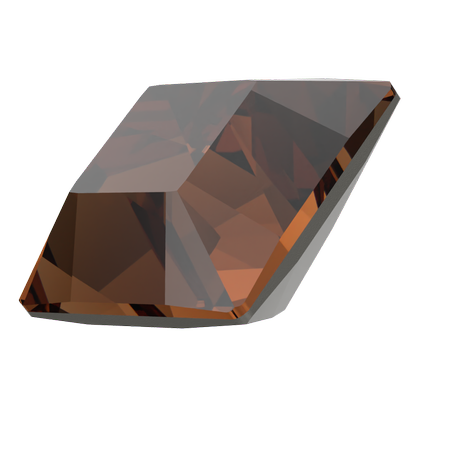 Dreamtime Crystal DC 4428 Square Fancy Stone Reinvented Smoked Topaz 3mm