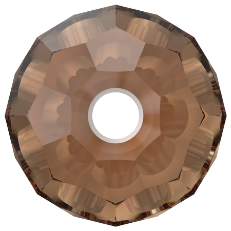 Dreamtime Crystal DC 5000 Round Bead Reinvented Smoked Topaz 6mm