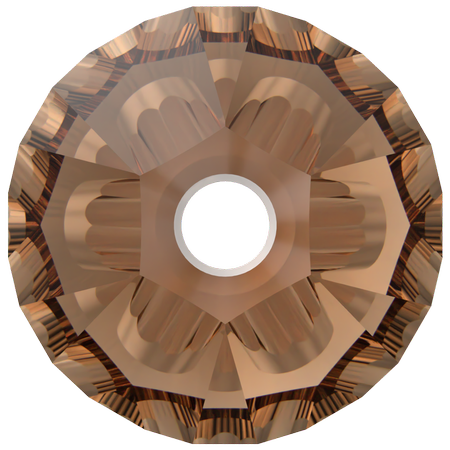 Dreamtime Crystal DC 5328 Bicone Bead Reinvented Smoked Topaz 4mm