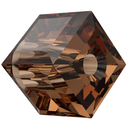 Dreamtime Crystal DC 5601 Cube Beads 6mm Reinvented Smoked Topaz