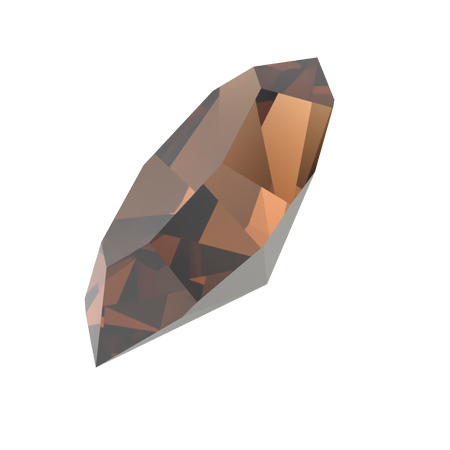 Dreamtime Crystal DC 4228 Navette Fancy Stone Reinvented Smoked Topaz 5x2.5mm