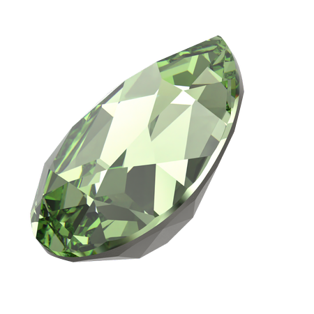 Swarovski 4320 Pear Rhinestones ReCreated Peridot 10x7mm