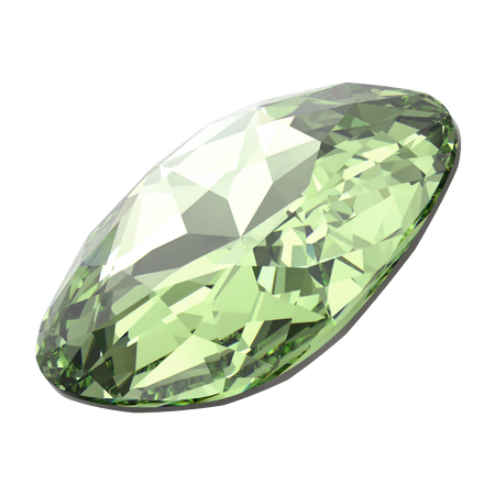 Swarovski 4487 Large Cushion Cut Square Fancy Stone 27mm ReCreated Peridot