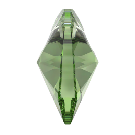 Swarovski 6228 Xilion Heart Pendant ReCreated Peridot 14.4x14mm