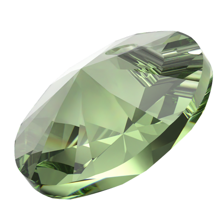 Swarovski 6428 Xilion Rivoli Pendant ReCreated Peridot 6mm