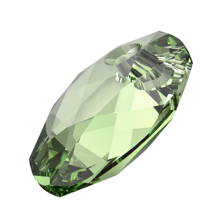 Swarovski 6438 Elliptic Cut Pendant ReCreated Peridot 9mm