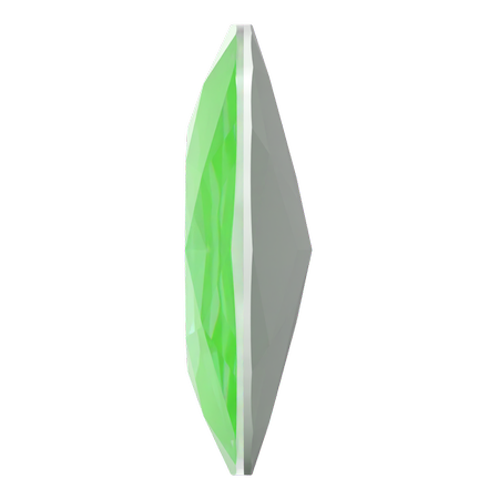 Swarovski 4487 Large Cushion Cut Square Fancy Stone 27mm Crystal Electric Green Ignite