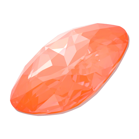 Swarovski 4487 Large Cushion Cut Square Fancy Stone 27mm Crystal Electric Orange Ignite