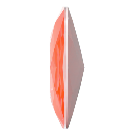 Swarovski 4487 Large Cushion Cut Square Fancy Stone 27mm Crystal Electric Orange Ignite