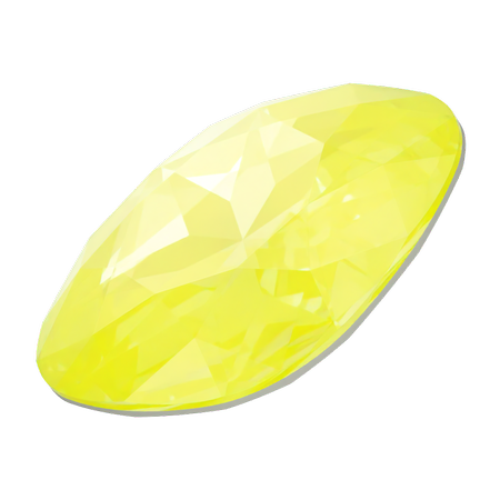 Swarovski 4487 Large Cushion Cut Square Fancy Stone 27mm Crystal Electric Yellow Ignite