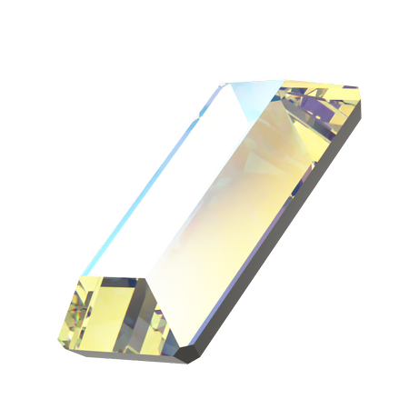 Dreamtime Crystal DC 2510 Baguette Flat Back Crystal Shimmer 3.7x1.9mm