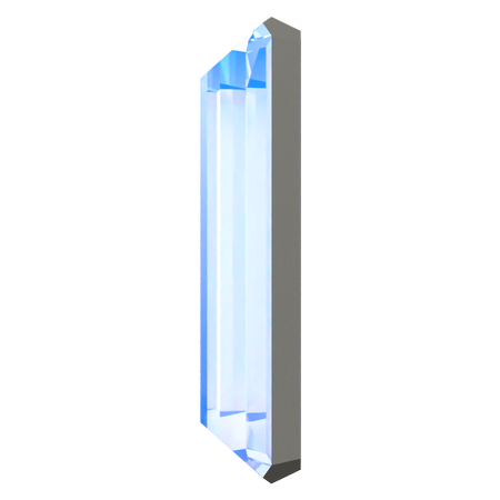 Dreamtime Crystal DC 2510 Baguette Flat Back Crystal Shimmer 3.7x1.9mm