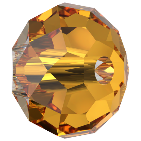 Dreamtime Crystal DC 5040 Briolette Bead Dark Orange 6mm