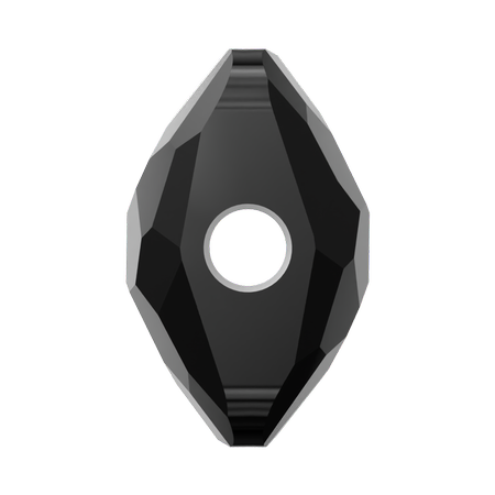 Dreamtime Crystal DC 5035 Thin Square Bead Jet 8mm