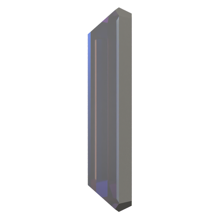 Dreamtime Crystal DC 2510 Baguette Flat Back Crystal Heliotrope 3.7x1.9mm