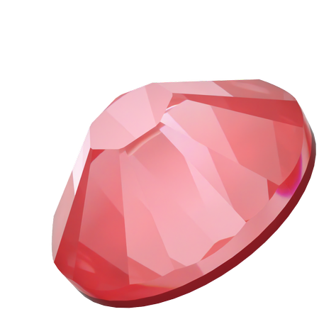 Dreamtime Crystal DC 2058 Flat Back Rhinestone Crystal Poppy Red Ignite SS7