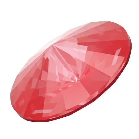 Dreamtime Crystal DC 1122 Rivoli Round Stone Crystal Poppy Red Ignite 12mm