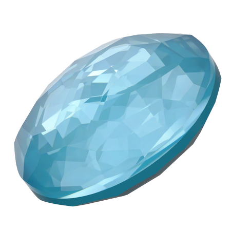 Dreamtime Crystal DC 1383 Thin Round Stone Crystal Teal Ignite 10mm