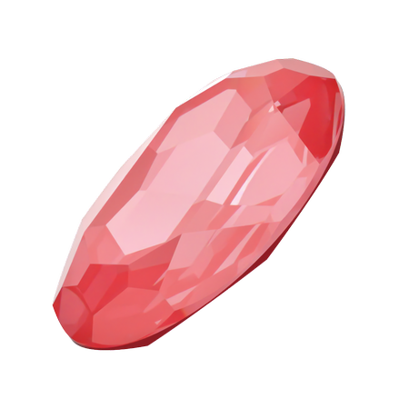 Dreamtime Crystal DC 4127 Large Oval Fancy Stone Crystal Poppy Red Ignite 30x22mm