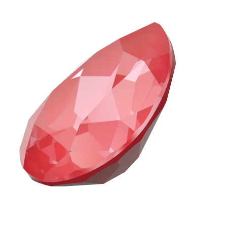 Dreamtime Crystal DC 4320 Pear Shaped Fancy Stone Crystal Poppy Red Ignite 18x13mm