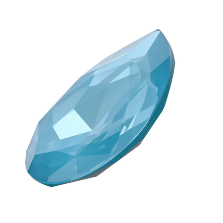 Dreamtime Crystal DC 4327 Large Pear Shaped Fancy Stone Crystal Teal Ignite 30x20mm