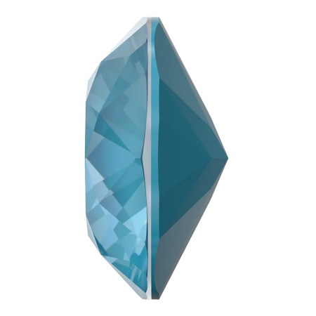 Dreamtime Crystal DC 4470 Cushion Cut Square Fancy Stone Crystal Teal Ignite 12mm