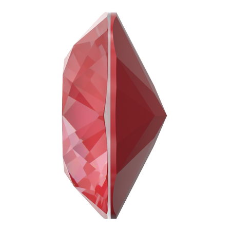 Dreamtime Crystal DC 4470 Cushion Cut Square Fancy Stone Crystal Poppy Red Ignite 12mm