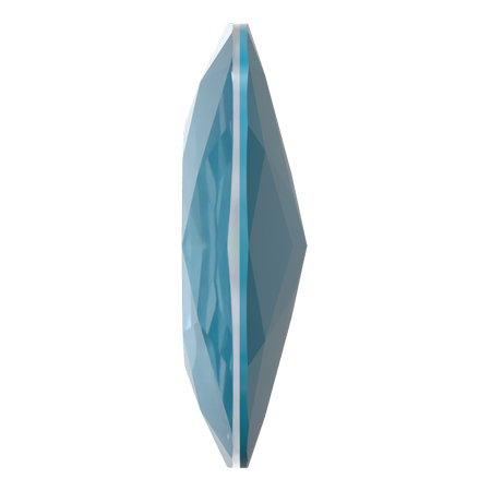 Dreamtime Crystal DC 4487 Large Cushion Cut Square Fancy Stone 27mm Crystal Teal Ignite